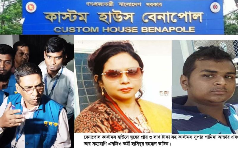 বেনাপোল কাস্টমসে দুদকের অভিযান: ঘুষের টাকাসহ এনজিও সদস্য গ্রেফতার, রাজস্ব কর্মকর্তা রহস্যজনকভাবে ‘অদৃশ্য’